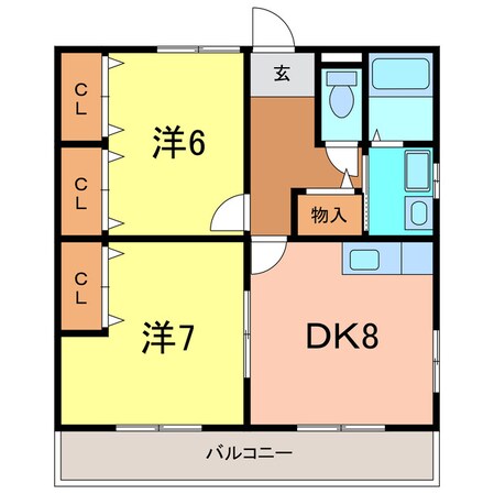 ファミール呉竹の物件間取画像